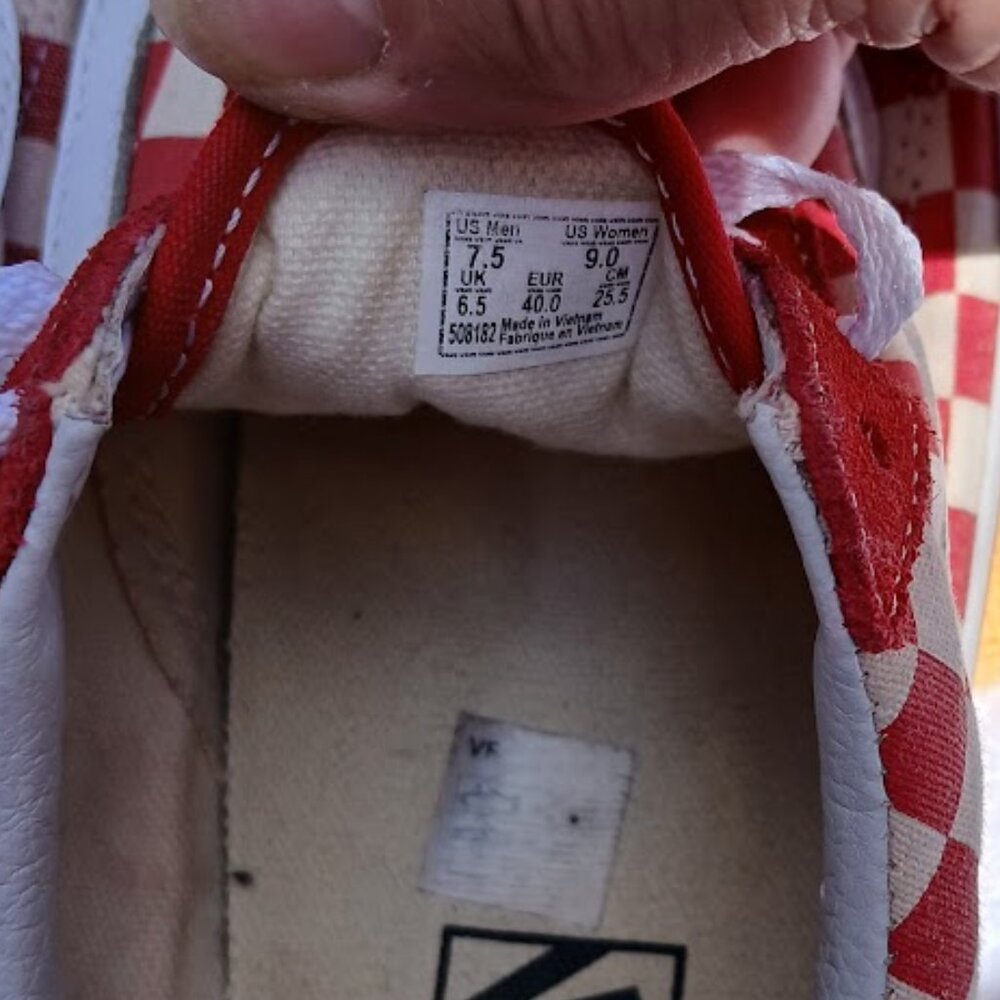 Vans Unisex Stackform Red White Checkerboard Plat… - image 6